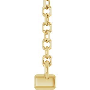 Diamond French-Set Bar Necklace