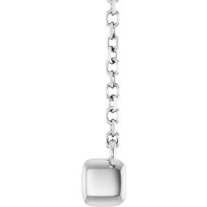 Diamond French-Set Bar Necklace