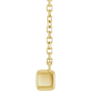 Diamond French-Set Bar Necklace