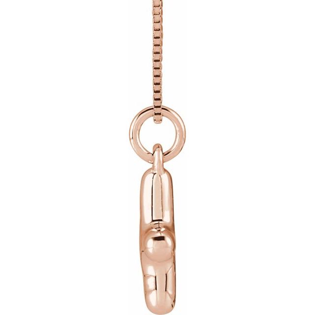 14k-rose-gold-bubble-initial-x-18"-necklace