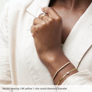 1 ct Lab-Grown Diamond Bolo Bracelet