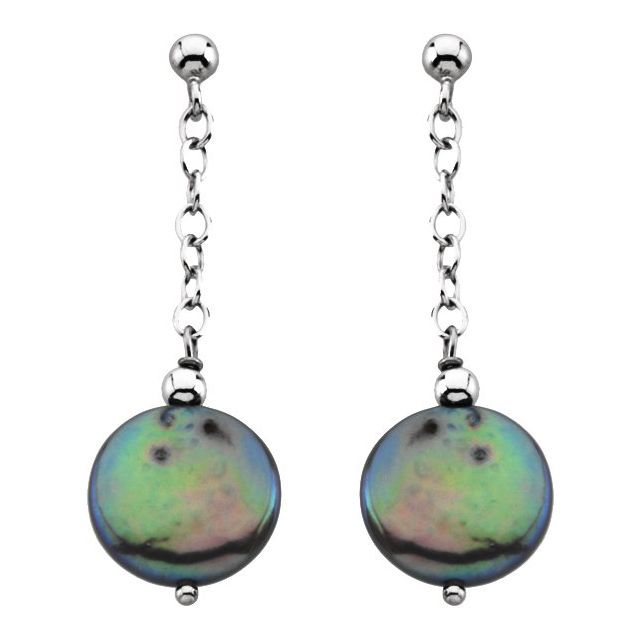sterling-silver-cultured-freshwater-black-coin-pearl-earrings