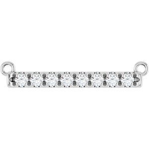 Diamond French-Set Bar Necklace