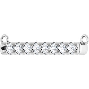 Diamond French-Set Bar Necklace