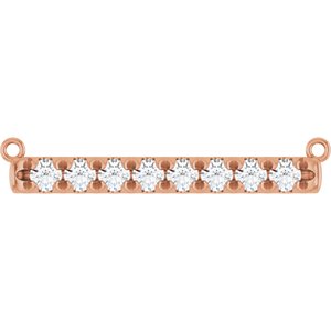 Diamond French-Set Bar Necklace