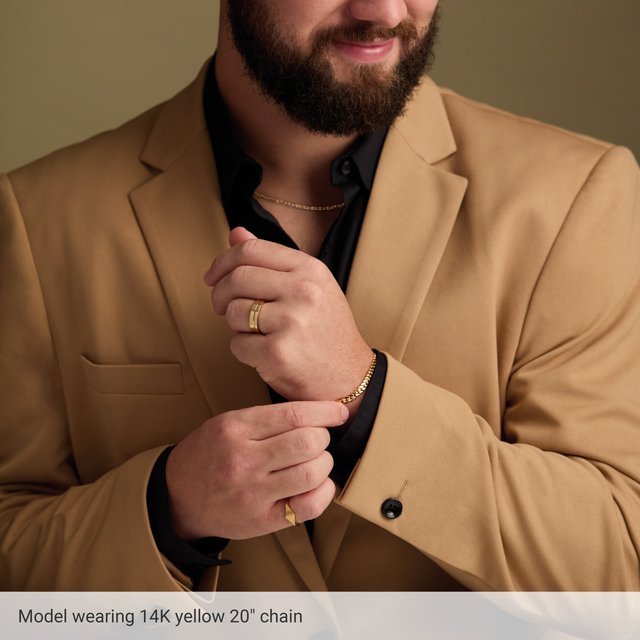 14k-yellow--curbed-anchor-18"-chain