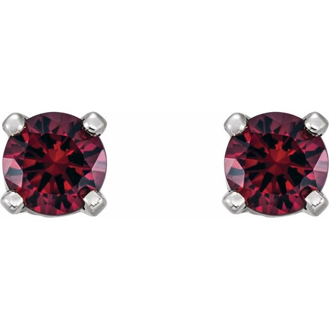14k-white-imitation-mozambique-garnet-youth-earrings