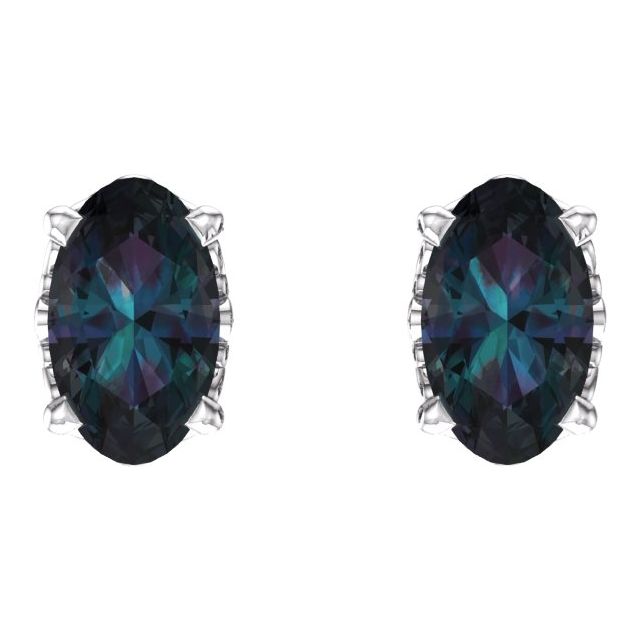 14k-white-lab-grown-alexandrite-earrings