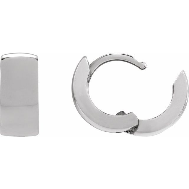platinum--hinged-hoop-earrings