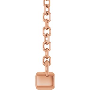 Diamond French-Set Bar Necklace