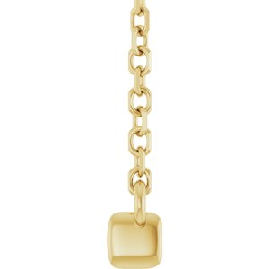Diamond French-Set Bar Necklace
