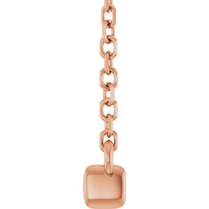 Diamond French-Set Bar Necklace