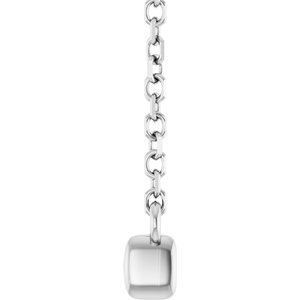 Diamond French-Set Bar Necklace