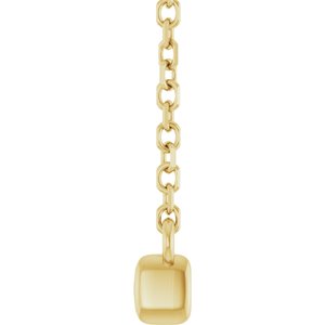 Diamond French-Set Bar Necklace