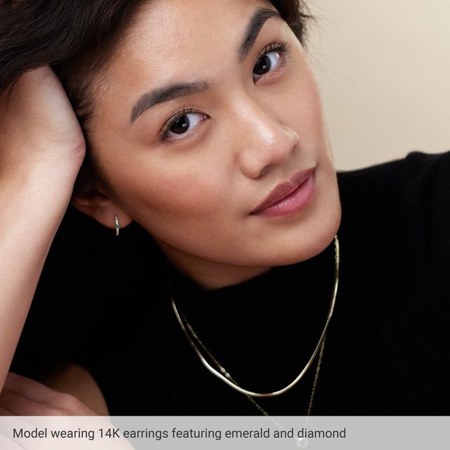 14k-yellow-lab-grown-ruby-&-1/8-ctw-natural-diamond--hoop-earring