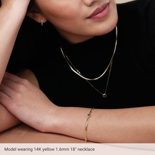 14k-yellow--flexible-herringbone-16"-chain