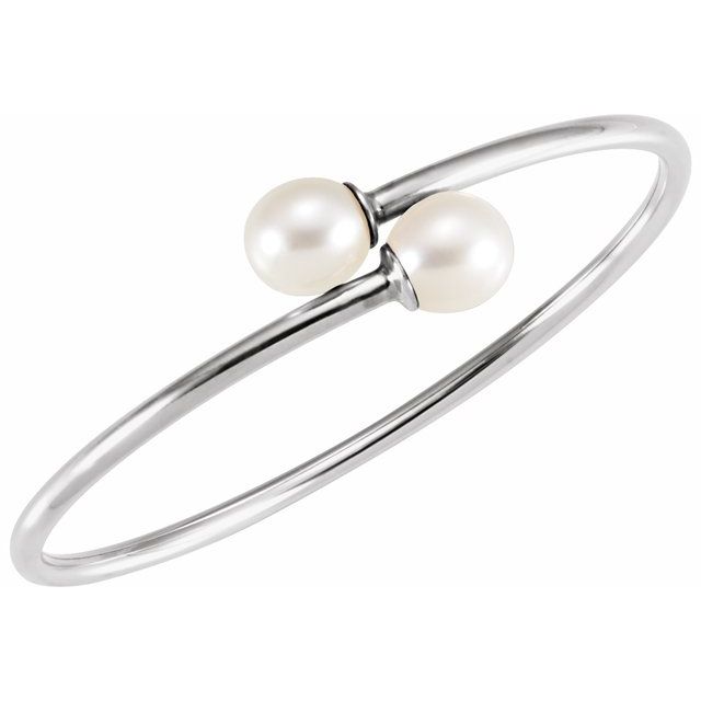 sterling-silver-cultured-gray-freshwater-pearl-flexible-bangle-bracelet
