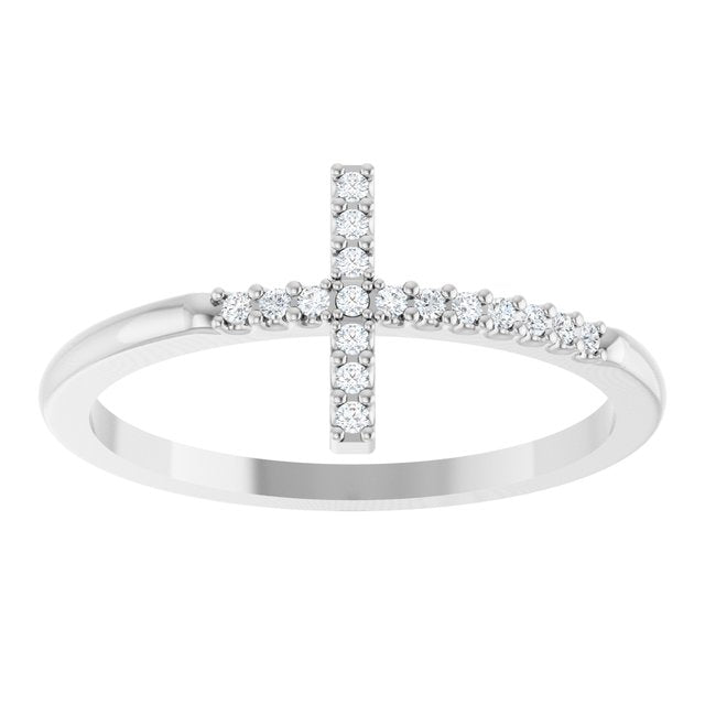 14k-white-.08-ctw-lab-grown-diamond-sideways-cross-ring