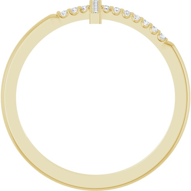 14k-yellow-.07-ctw-natural-diamond-sideways-cross-ring