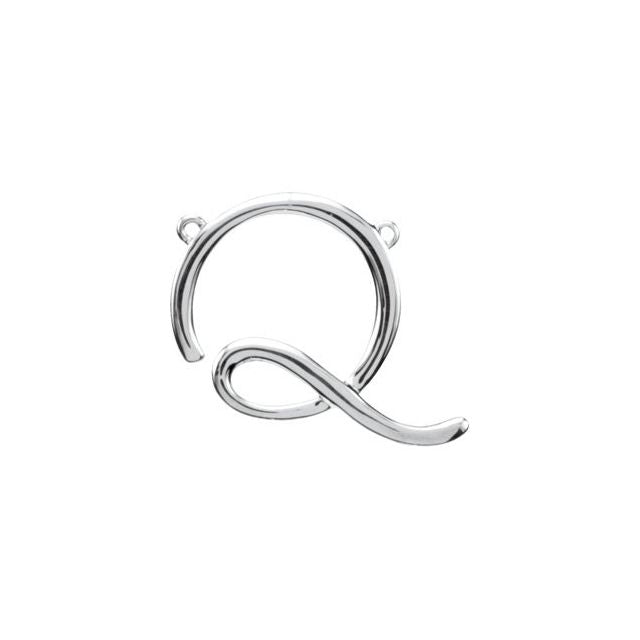 14k-white-gold-20.9-x-16.6-mm-initial-q,sterling-silver-20.9-x-16.6-mm-initial-q