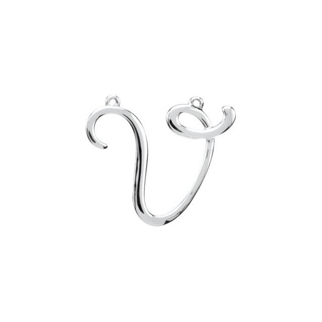 14k-white-gold-22.1-x-17.1-mm-initial-v,sterling-silver-22.1-x-17.1-mm-initial-v