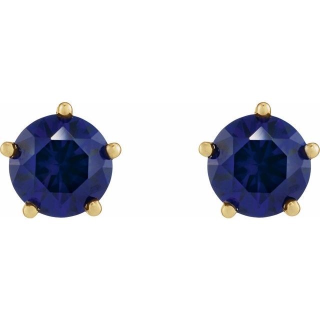 14k-yellow-gold-lab-grown-blue-sapphire-stud-earrings