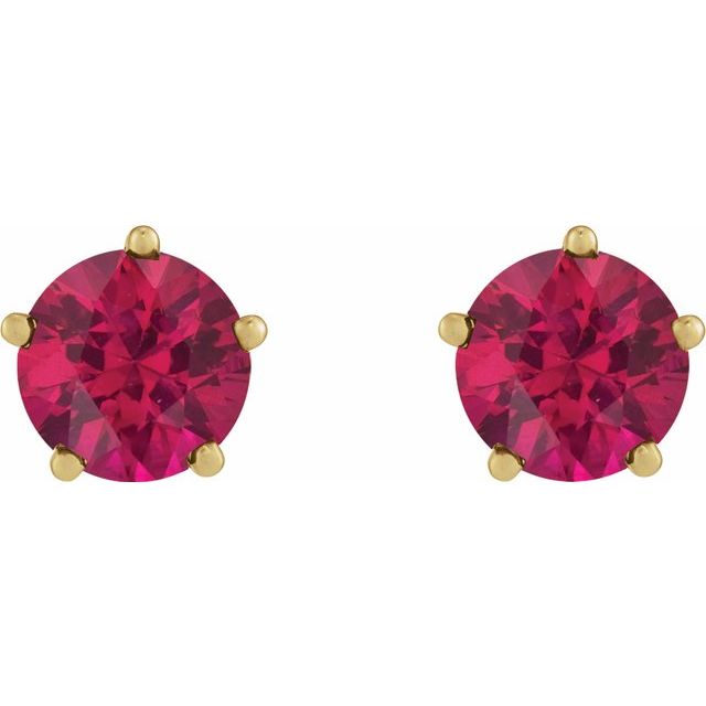 14k-yellow-gold-lab-grown-ruby-stud-earrings