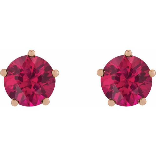 14k-rose-gold-lab-grown-ruby-stud-earrings