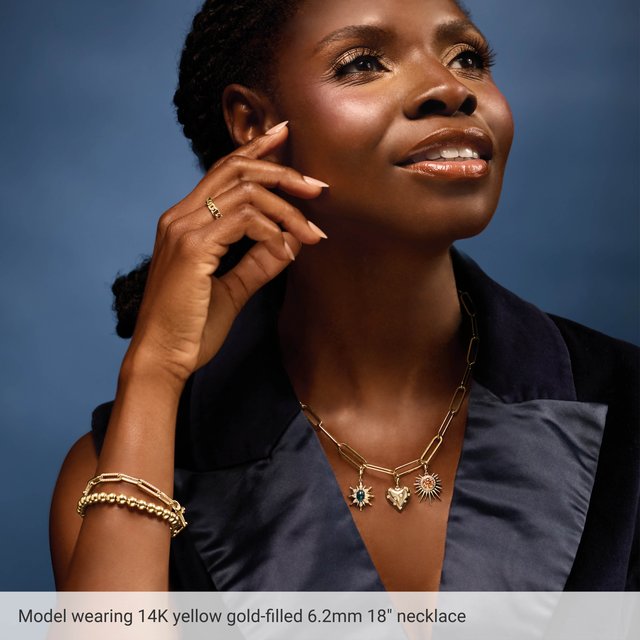 14k-yellow--paperclip-style-7"-chain