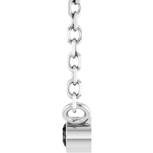 0.06 ct Diamond Bezel-Set Solitaire Necklace