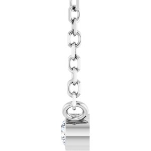 0.06 ct Diamond Bezel-Set Solitaire Necklace