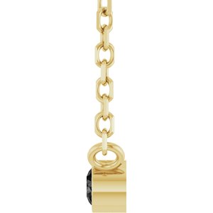 0.06 ct Diamond Bezel-Set Solitaire Necklace