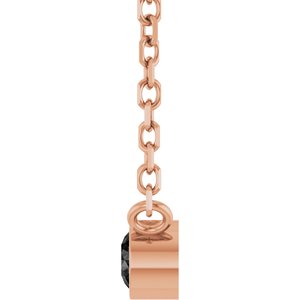 0.06 ct Diamond Bezel-Set Solitaire Necklace