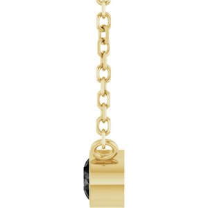 0.06 ct Diamond Bezel-Set Solitaire Necklace
