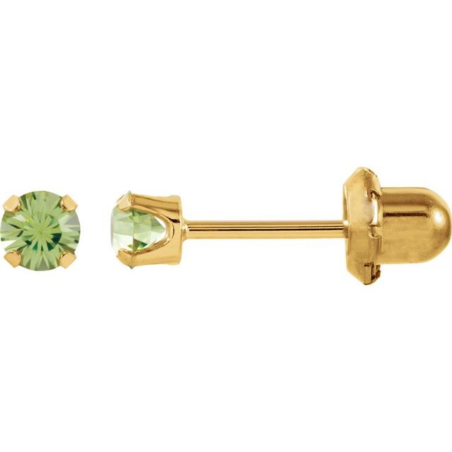 14k-yellow-imitation-peridot-inverness®-piercing-stud-earrings