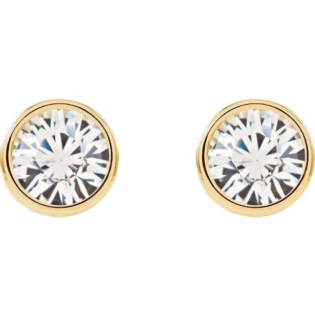 14k-yellow-imitation-white-crystal-inverness®-piercing-stud-earrings