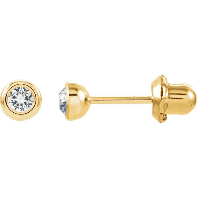 14k-yellow-imitation-white-crystal-inverness®-piercing-stud-earrings