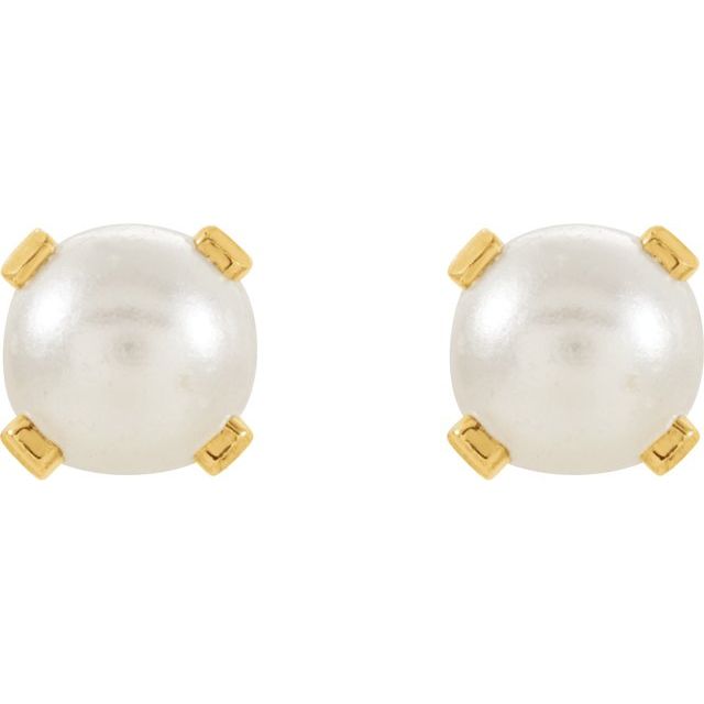 14k-yellow-imitation-cream-pearl-inverness®-piercing-earrings