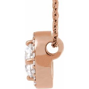 1/5 ct Diamond Halo-Style Necklace