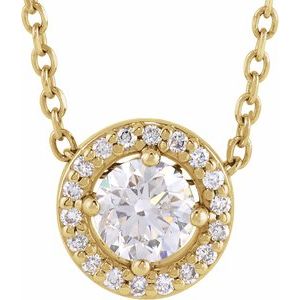 1/5 ct Diamond Halo-Style Necklace