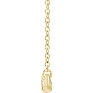 1/3 ct Diamond Accented Bar Necklace