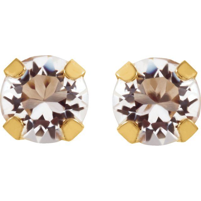 14k-yellow-imitation-sapphire-inverness®-piercing-stud-earrings