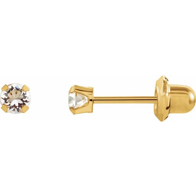 14k-yellow-imitation-sapphire-inverness®-piercing-stud-earrings