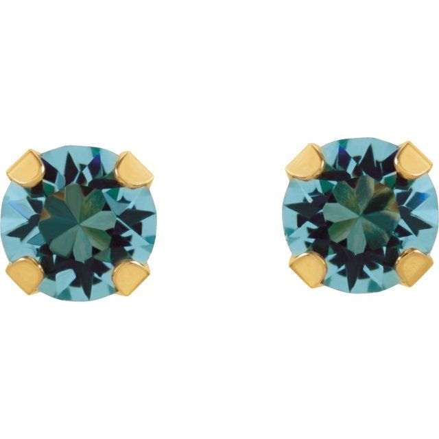 14k-yellow-imitation-aquamarine-inverness®-piercing-stud-earrings