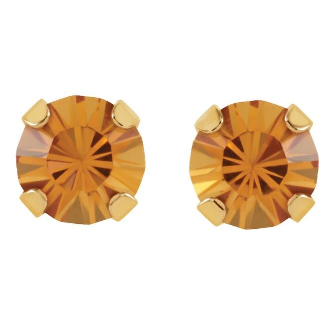 14k-yellow-imitation-citrine-inverness®-piercing-stud-earrings