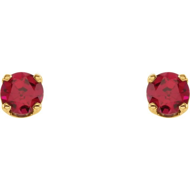 14k-yellow-imitation-ruby-youth-earrings
