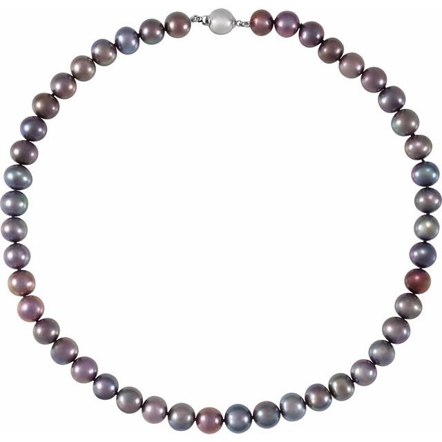 sterling-silver-cultured-black-freshwater-pearl-18"-necklace