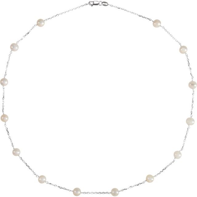 sterling-silver-cultured-white-freshwater-pearl-14-station-18"-necklace