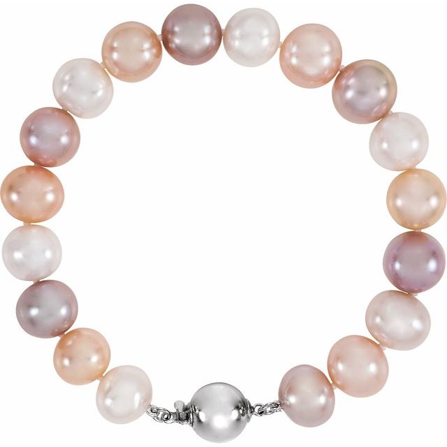 sterling-silver-cultured-multi-color-freshwater-pearl-7-3/4"-bracelet