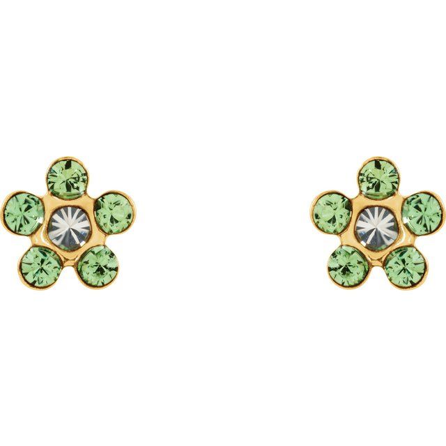 14k-yellow-imitation-peridot-inverness®-piercing-earrings